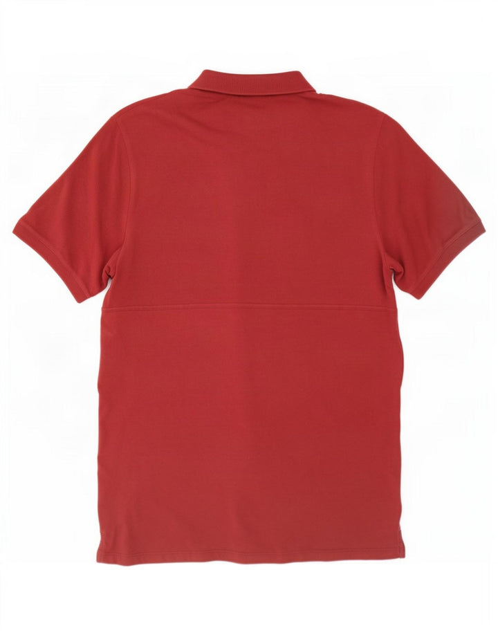 Lyle & Scott Polo para hombre grande de algodón granate