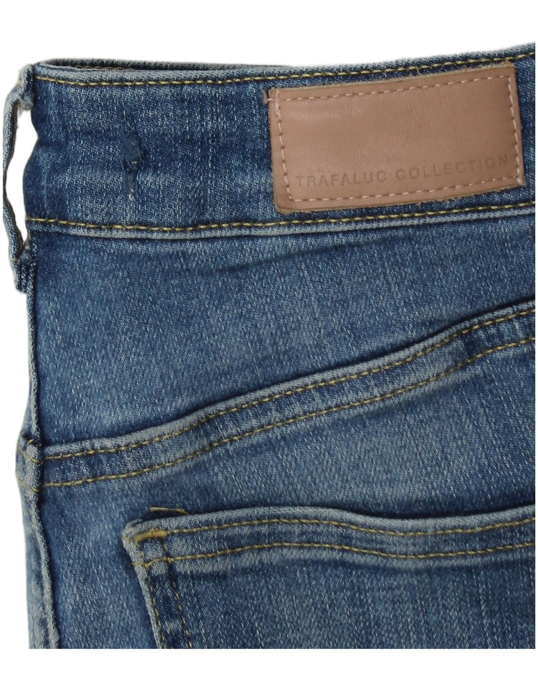 Zara Vaqueros Pitillo Desgastados W26 L26 Azul