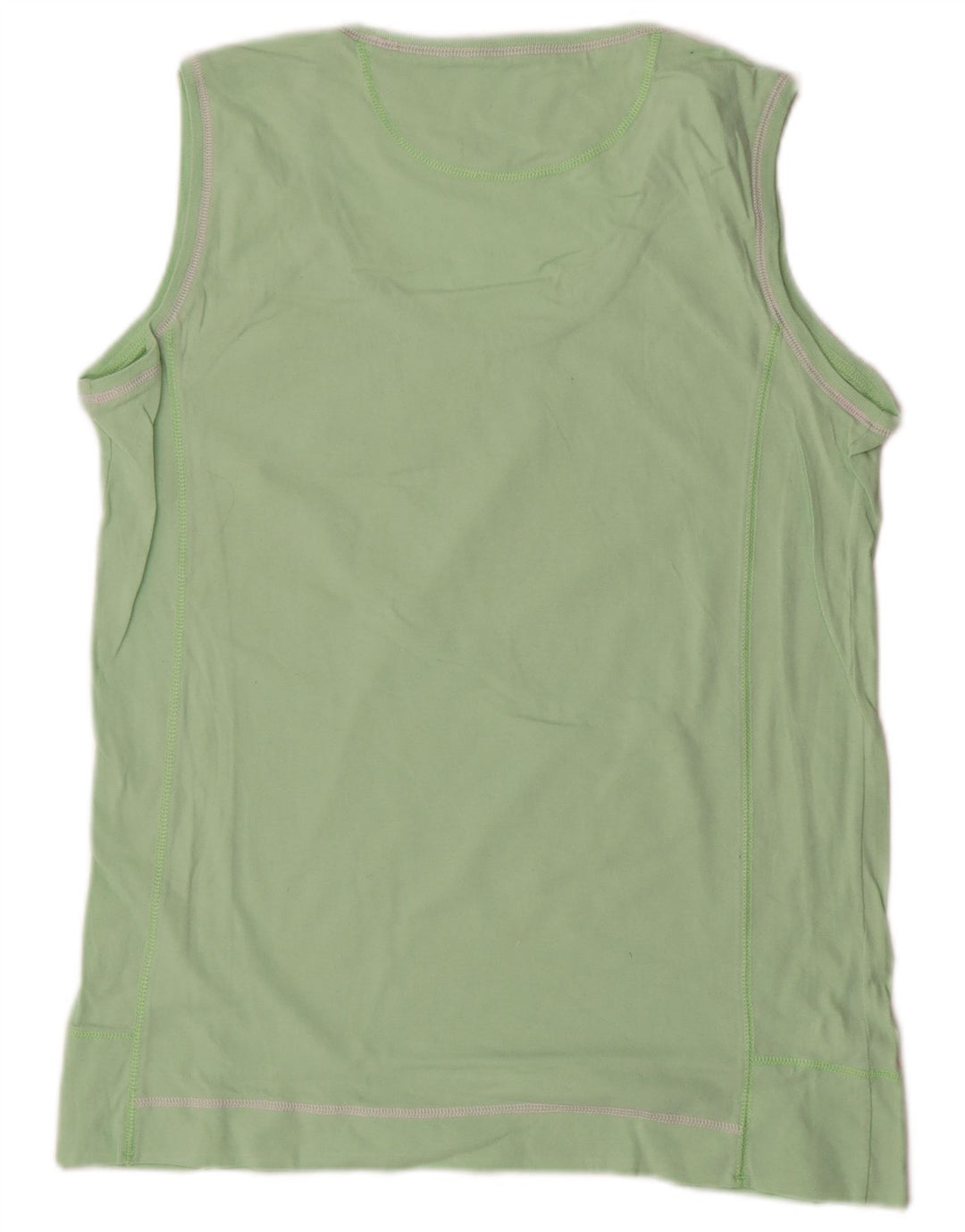 CHAMPION Camiseta sin mangas de ajuste fácil para mujer UK 44 Grande Verde