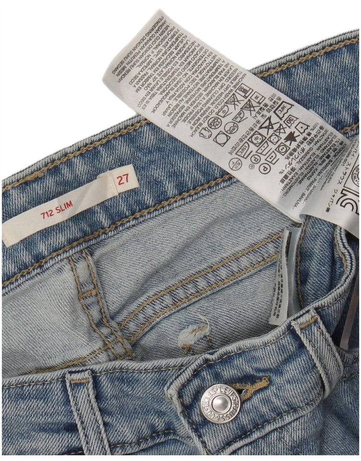 Vaqueros Levi's Mujer 712 Slim W27 L30 Algodón Azul