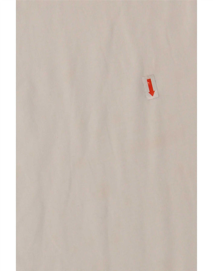 Diesel Hombre Camiseta Gráfica Top XL Algodón Blanco