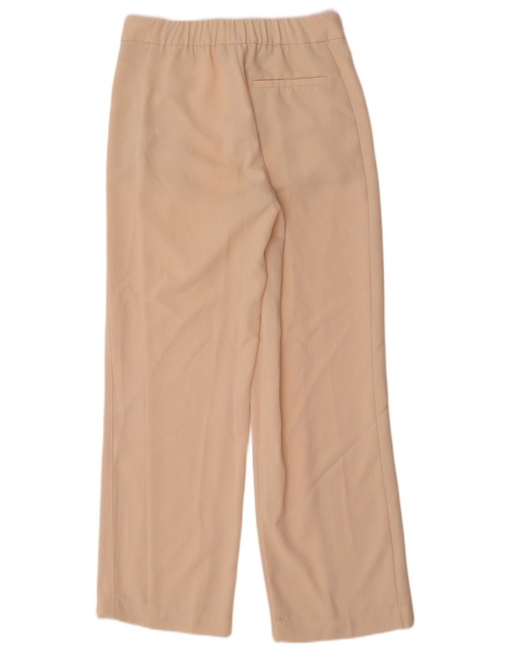 REISS Pantalones chinos rectos para mujer UK 8 Small W30 L30 Beige Poliéster