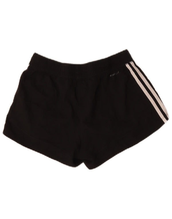 Adidas - Pantalones cortos deportivos Aeroready para mujer, talla 8/10, poliéster negro pequeño