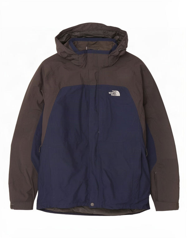 The North Face Chaqueta impermeable con capucha para hombre UK 42 XL Azul marino Colorblock
