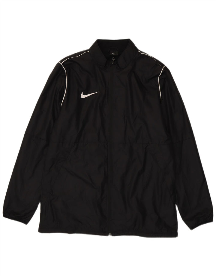 Nike - Chaqueta de chándal para hombre, talla grande, poliéster negro