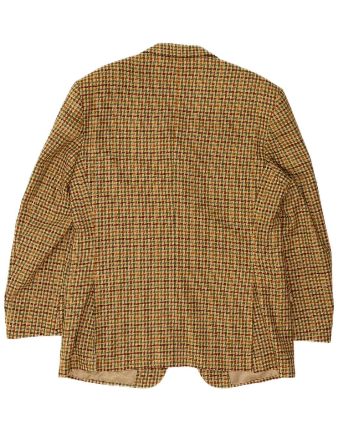 Ermenegildo Zegna Chaqueta tipo blazer de 3 botones para hombre IT 52 Large Beige Houndstooth