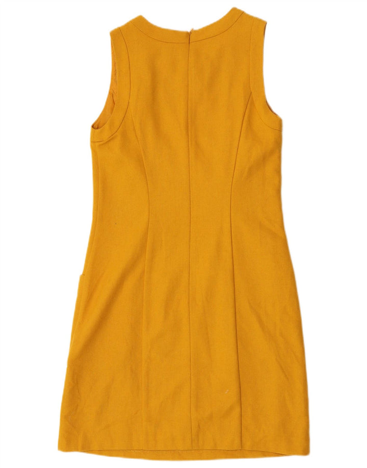 Oasis Vestido tubo sin mangas para mujer UK 8 Small Lana amarilla