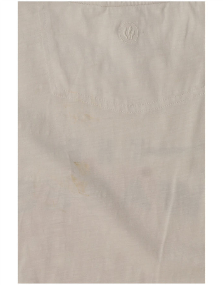 Camiseta gráfica para hombre Fat Face Top grande de algodón blanco