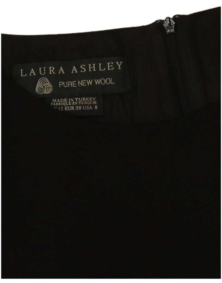 Laura Ashley Vestido tubo para mujer Reino Unido 42 Mediano Negro Lana nueva