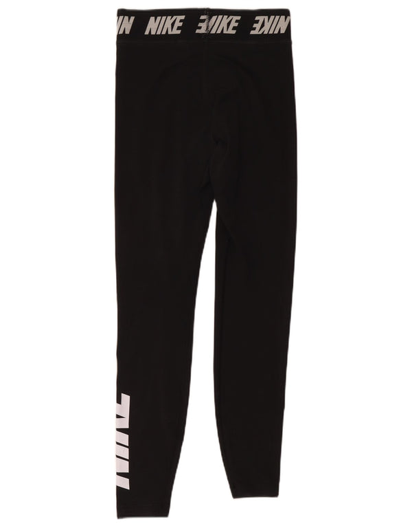 Nike Leggings gráficos para mujer UK 10 Small Poliéster negro