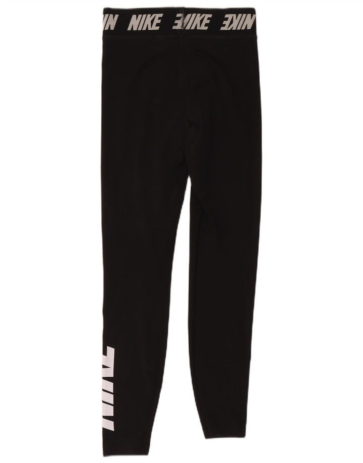 Nike Leggings gráficos para mujer UK 10 Small Poliéster negro