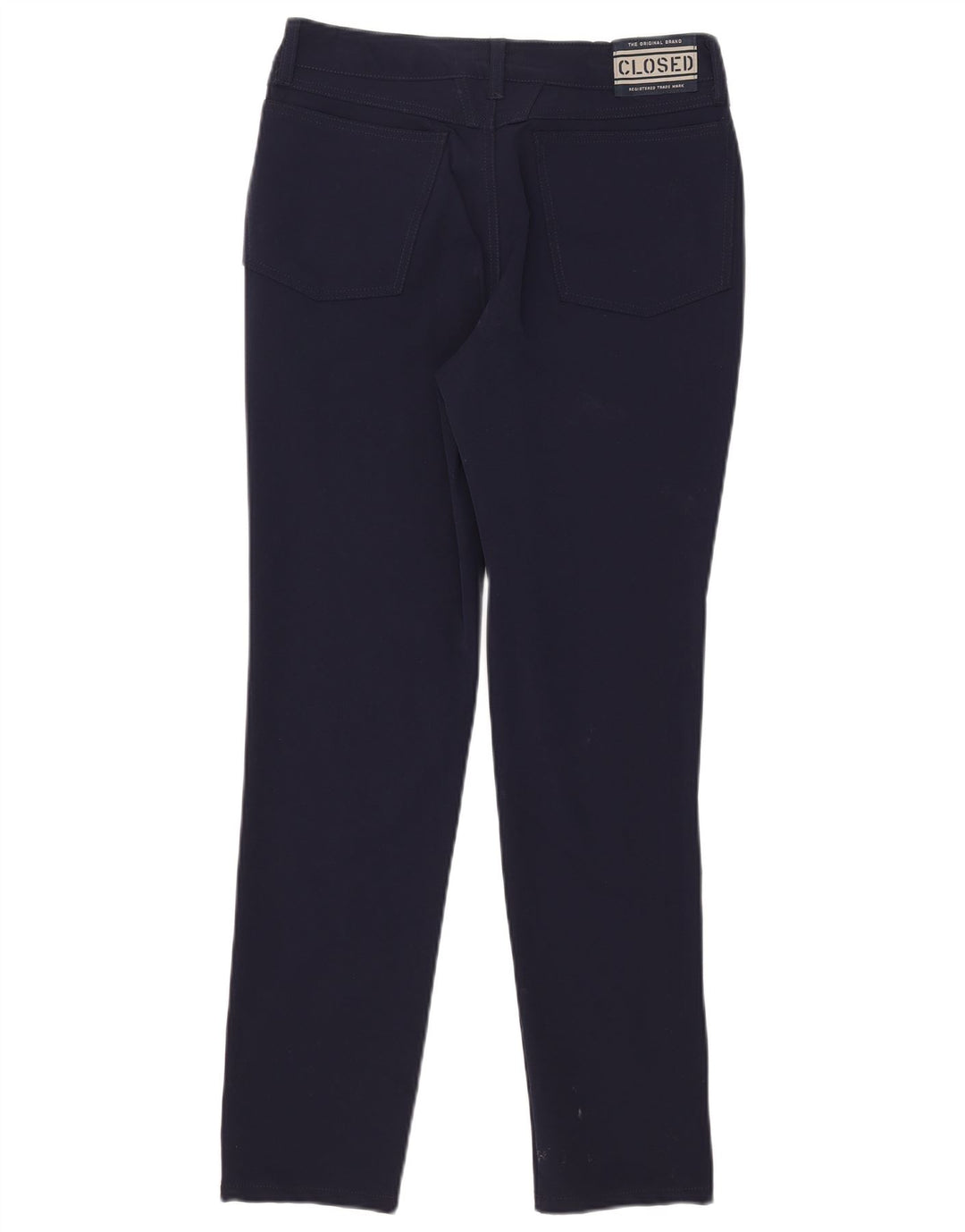 Pantalón casual ajustado para hombre cerrado W30 L30 Poliamida azul marino