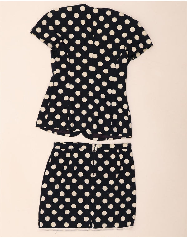 Luisa Spagnoli Conjunto de falda de 2 piezas de manga corta para mujer IT 42 Medium W32 Navy