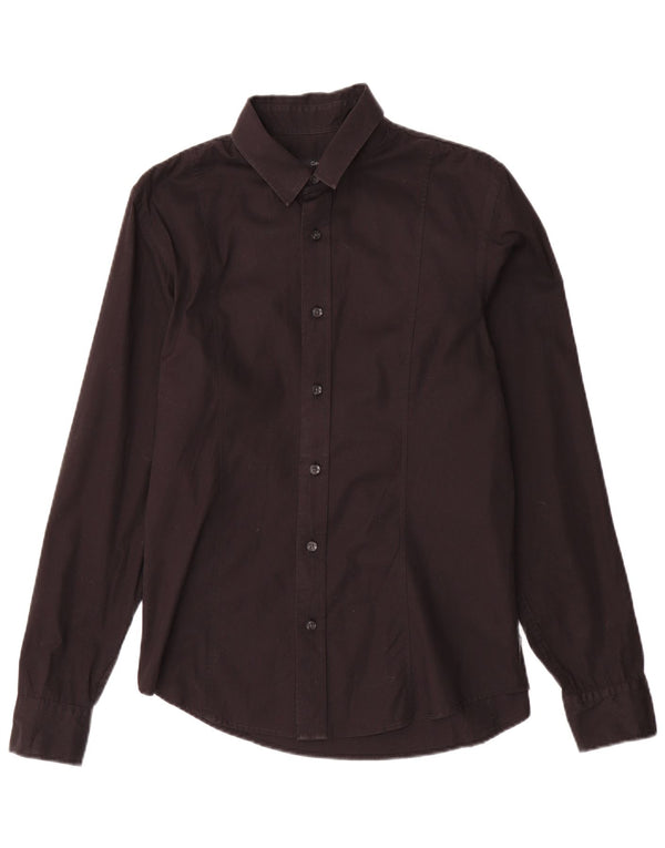 Camisa Calvin Klein Jeans Hombre Algodón Medio Negro