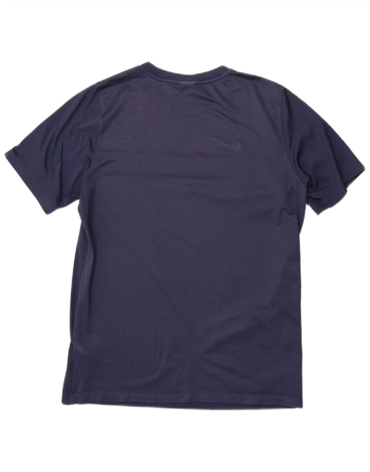 Camiseta Nike Dri Fit para hombre, talla grande, poliéster azul marino