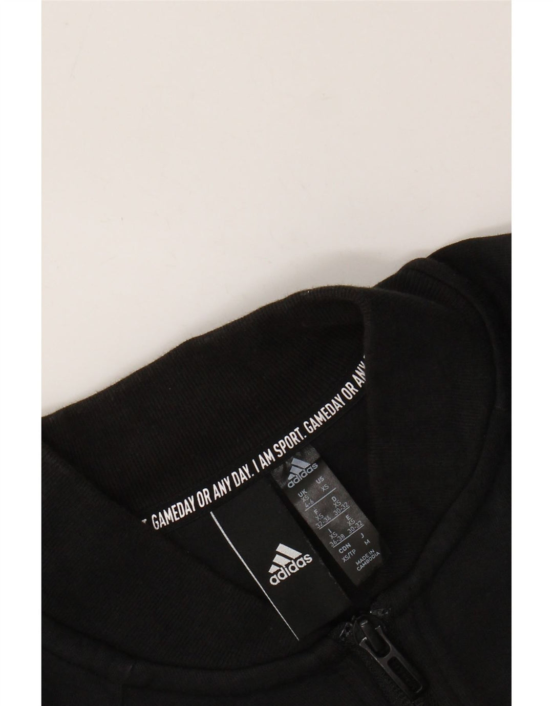 ADIDAS Chaqueta de chándal corta para mujer UK 4/6 XS Negro