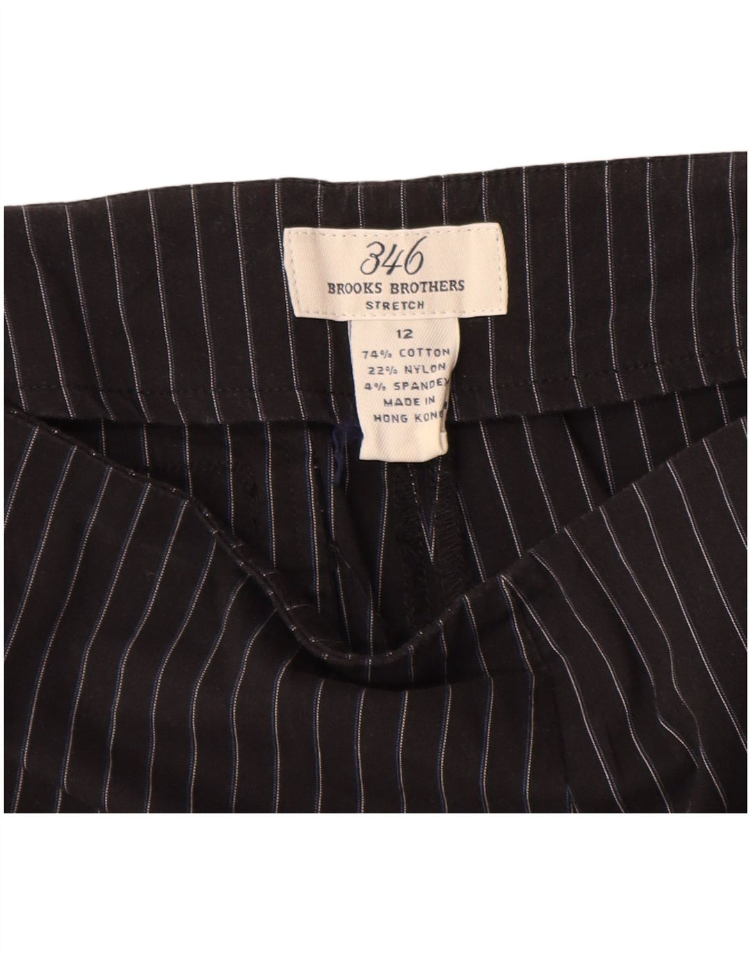 BROOKS BROTHERS Pantalones casuales 346 para mujer US 12 Grande W30 L28 Negro
