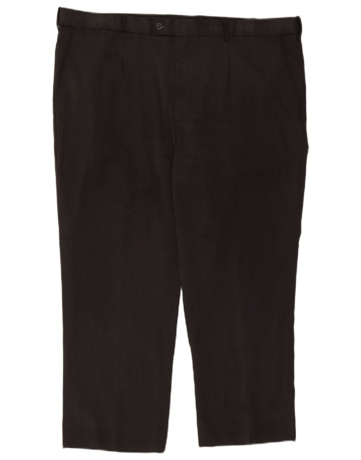 Pantalones de traje con pinzas Farah para hombre W41 L26 Poliéster negro