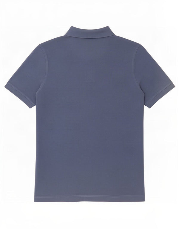 Polo Kappa Hombre Algodón Azul Medio