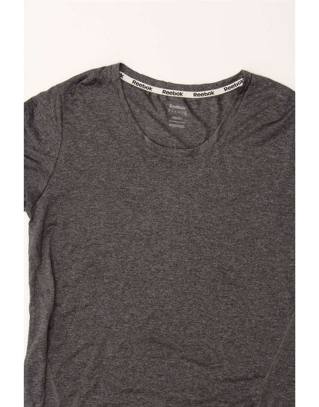 REEBOK Womens T-Shirt Top UK 18 XL Grey Polyamide Vintage Reebok and Second-Hand Reebok from Messina Hembry 