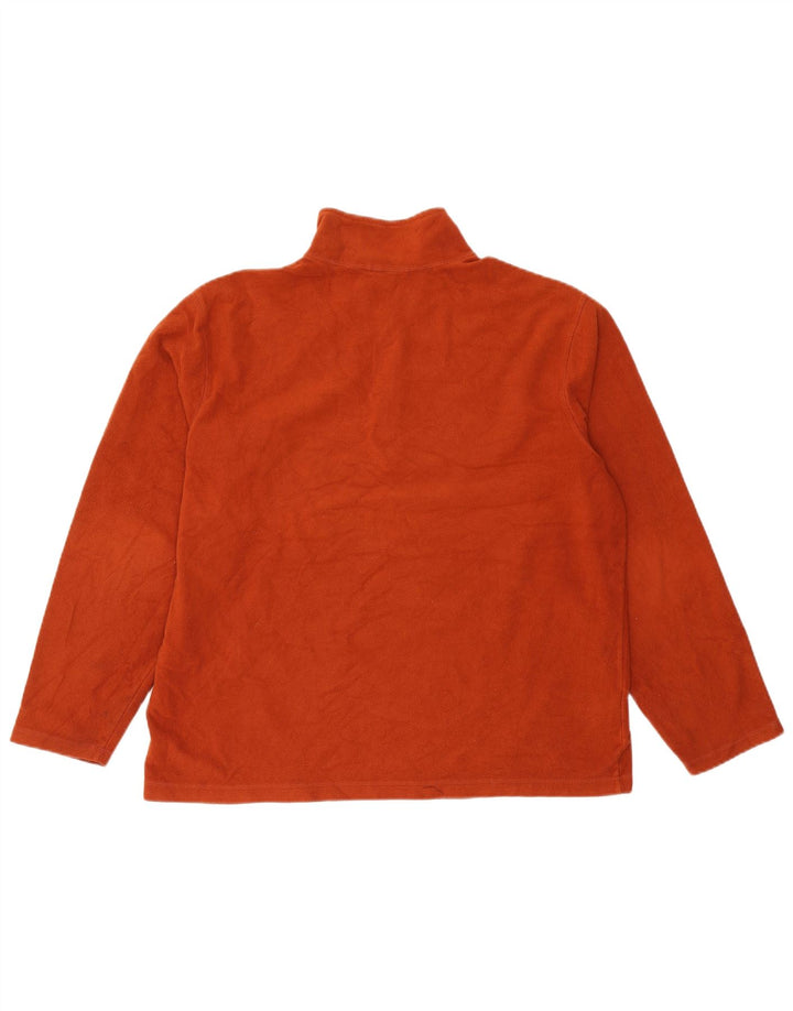 EDDIE BAUER Jersey polar con cuello y cremallera para hombre Poliéster naranja grande
