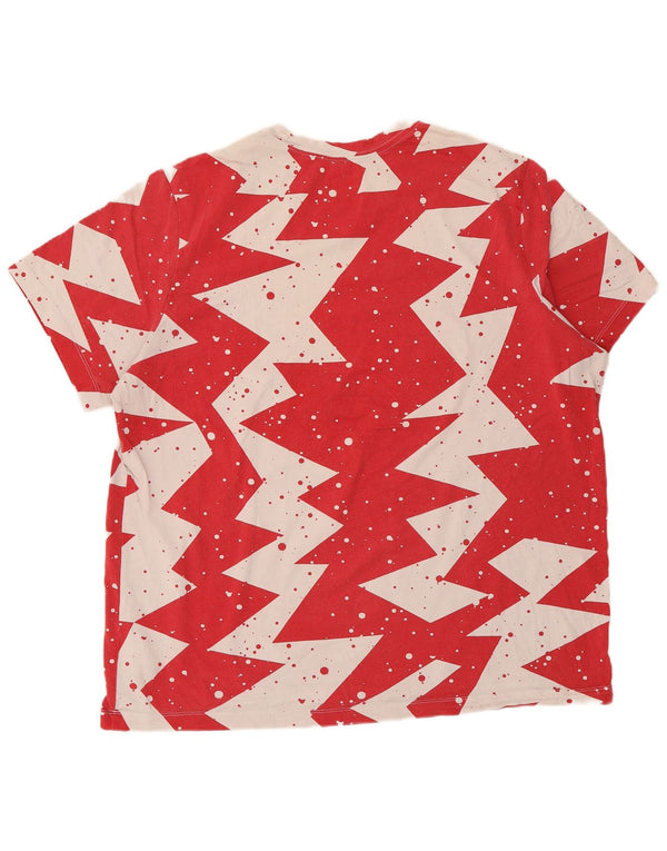 Jordan Camiseta para hombre Top XL Algodón geométrico rojo
