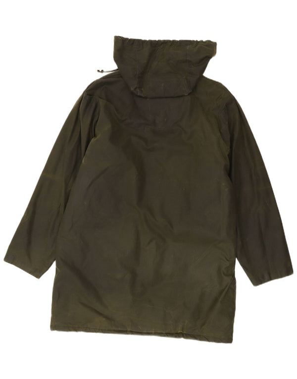 Nuage Chubasquero de algodón encerado con capucha de gran tamaño para mujer UK 12 Medium Khaki