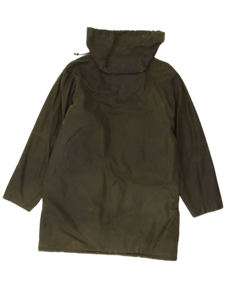 Nuage Chubasquero de algodón encerado con capucha de gran tamaño para mujer UK 12 Medium Khaki