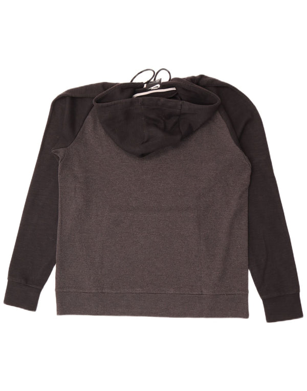 Nike Jersey con capucha para hombre, talla grande, color gris, algodón