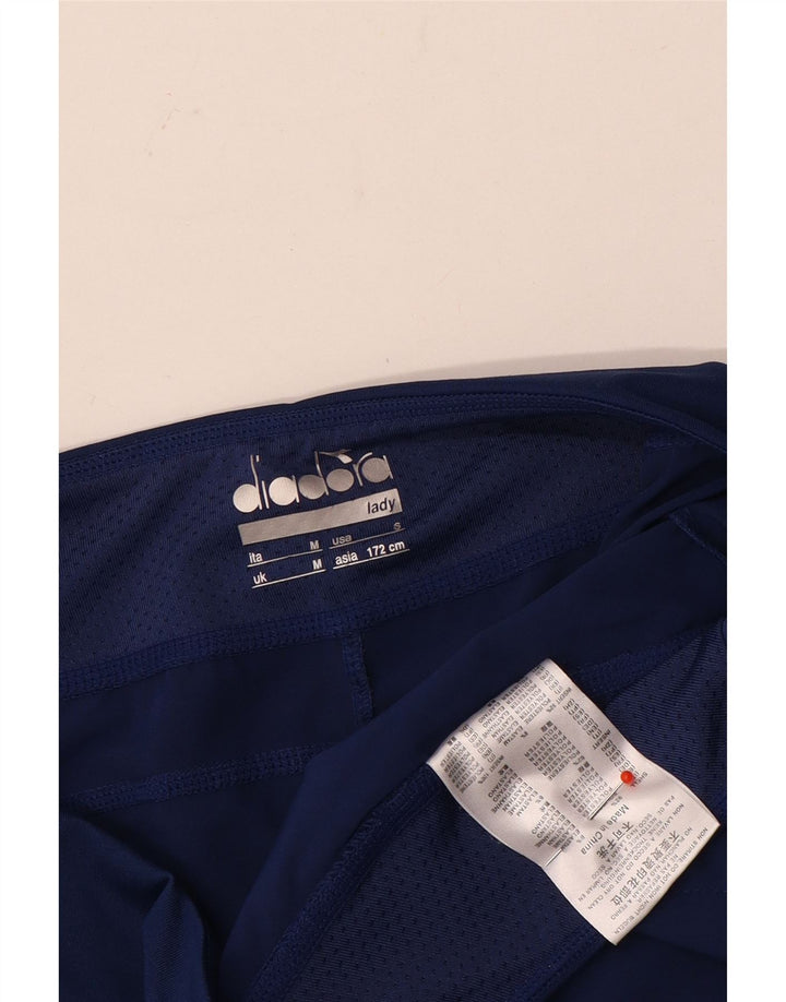 Diadora Pantalones cortos deportivos para mujer ES 44 Medio Azul marino Poliéster