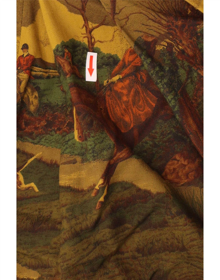 Vintage mujer patrón abstracto Capri pantalones IT 40 Pequeño W24 L18 Multicol