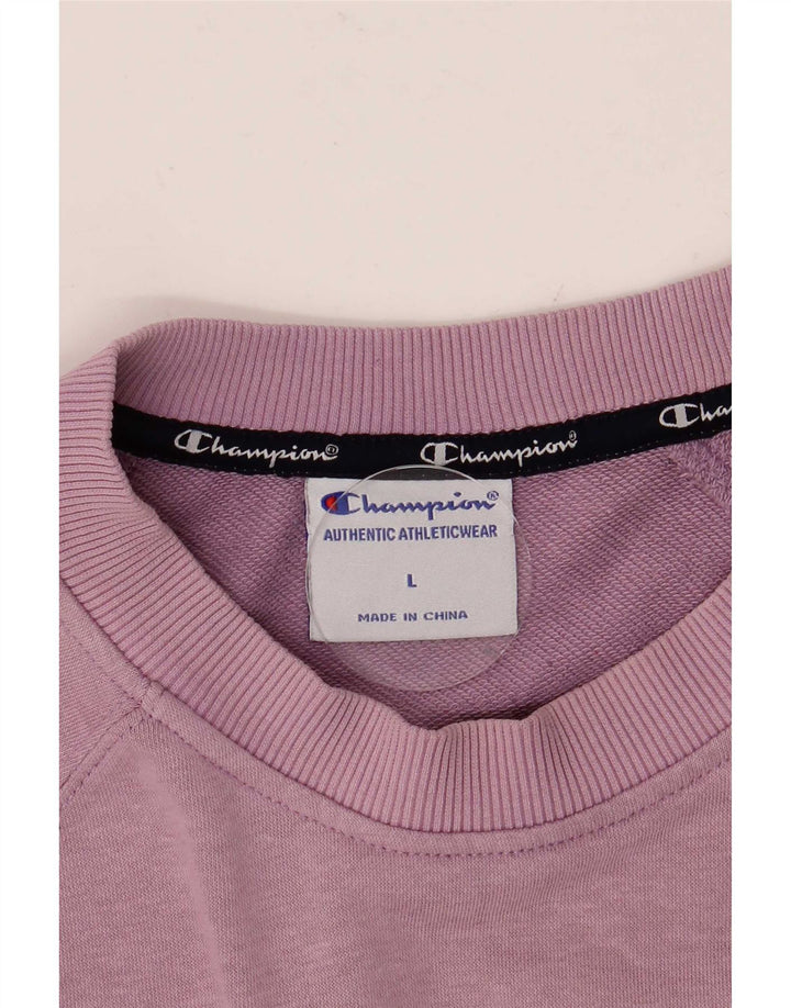 Champion Sudadera de gran tamaño con gráfico para mujer UK 46 Large Púrpura