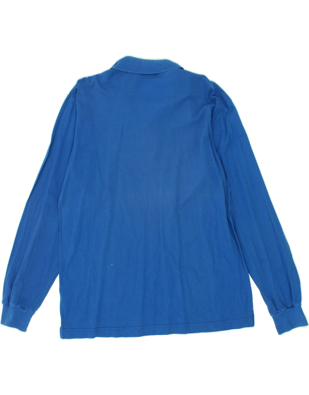 SERGIO TACCHINI Mens Long Sleeve Polo Shirt Medium Blue Vintage Sergio Tacchini and Second-Hand Sergio Tacchini from Messina Hembry 