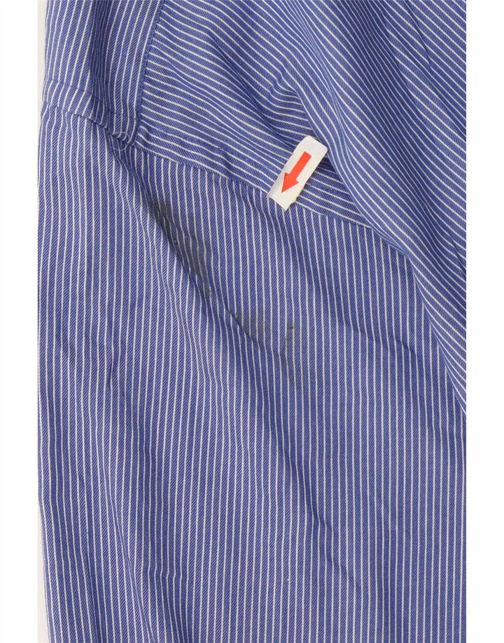 Chaps Camisa para hombre talla 16 1/2 grande algodón a rayas azules