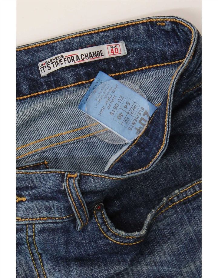 Zu Elements Vaqueros ajustados para hombre W40 L30 Algodón azul