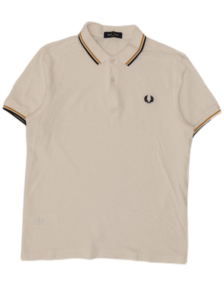 Polo Fred Perry Hombre Algodón Blanco Mediano
