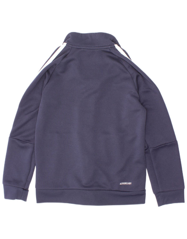 Adidas Chicos Aeroready Chándal Top Chaqueta 7-8 Años Azul Marino Poliéster