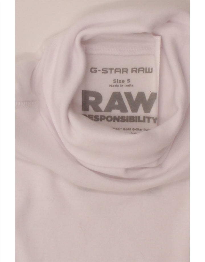 G-STAR Womens Top Long Sleeve UK 10 Small White Vintage G-Star and Second-Hand G-Star from Messina Hembry 