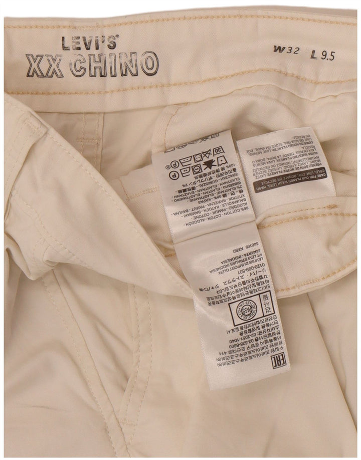 Pantalones cortos chinos Levi's para hombre W32 Algodón blanco mediano