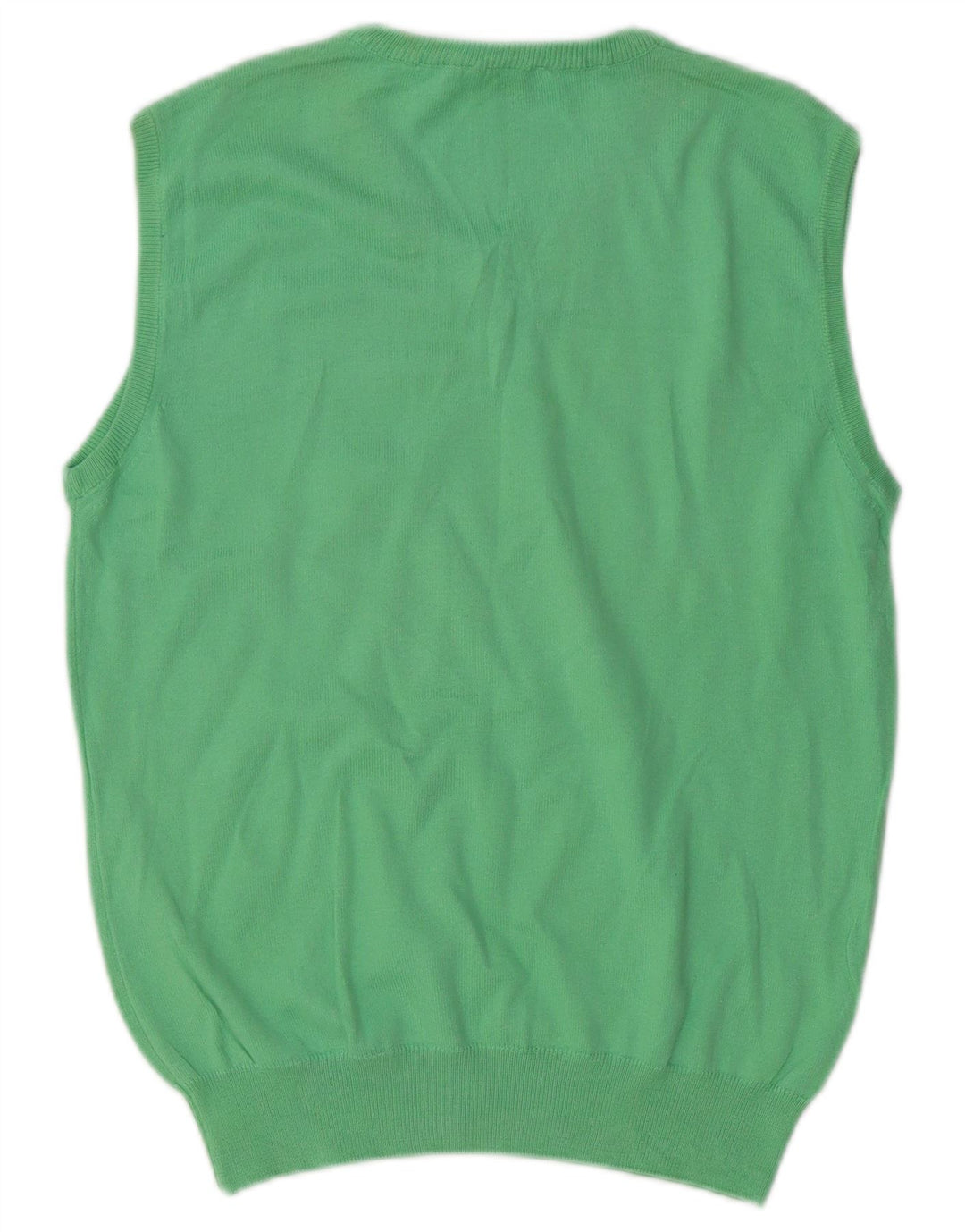 Brooksfield Camiseta sin mangas para hombre IT 46 Small Green Cotton