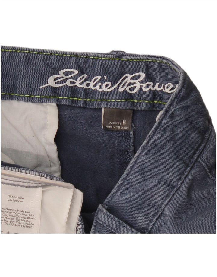 Eddie Bauer Pantalones Chinos Boyfriend para Mujer US 8 Medium W34 L30 Azul Marino