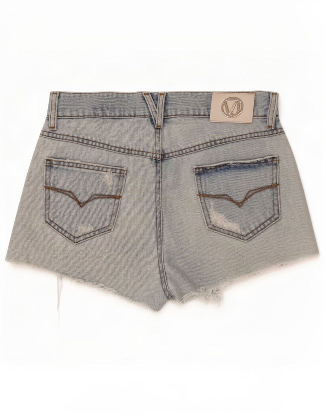 Versace Shorts De Mezclilla Desgastados W28 Algodón Azul Medio |