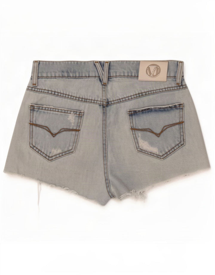 Versace Shorts De Mezclilla Desgastados W28 Algodón Azul Medio |