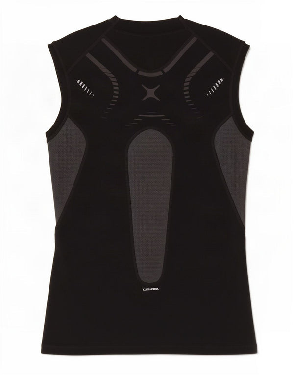 Adidas Mens Climacool Vest Top Grande Negro Colorblock Poliéster