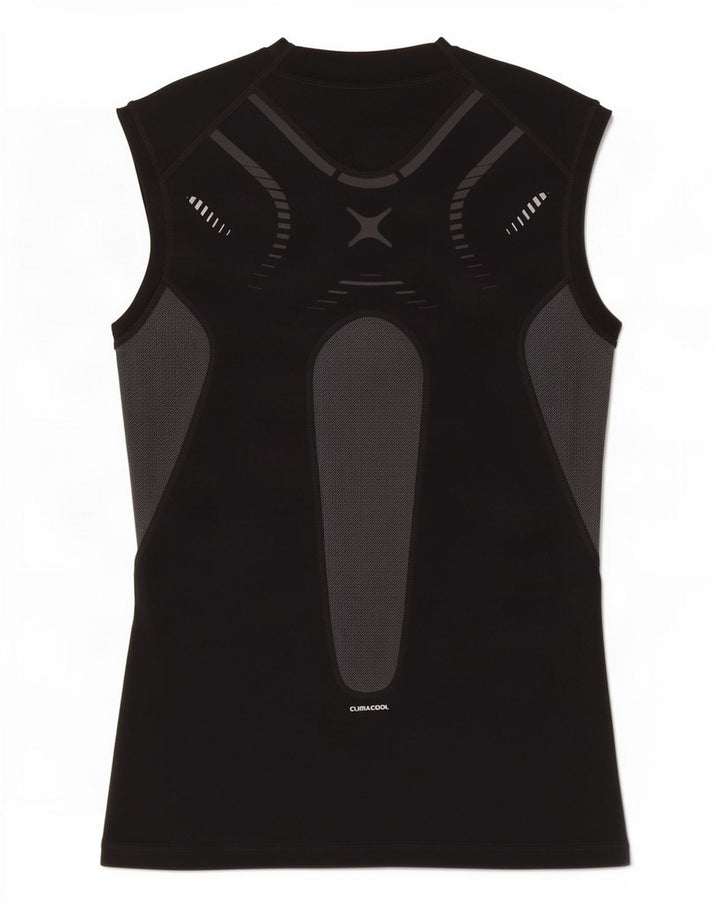 Adidas Mens Climacool Vest Top Grande Negro Colorblock Poliéster