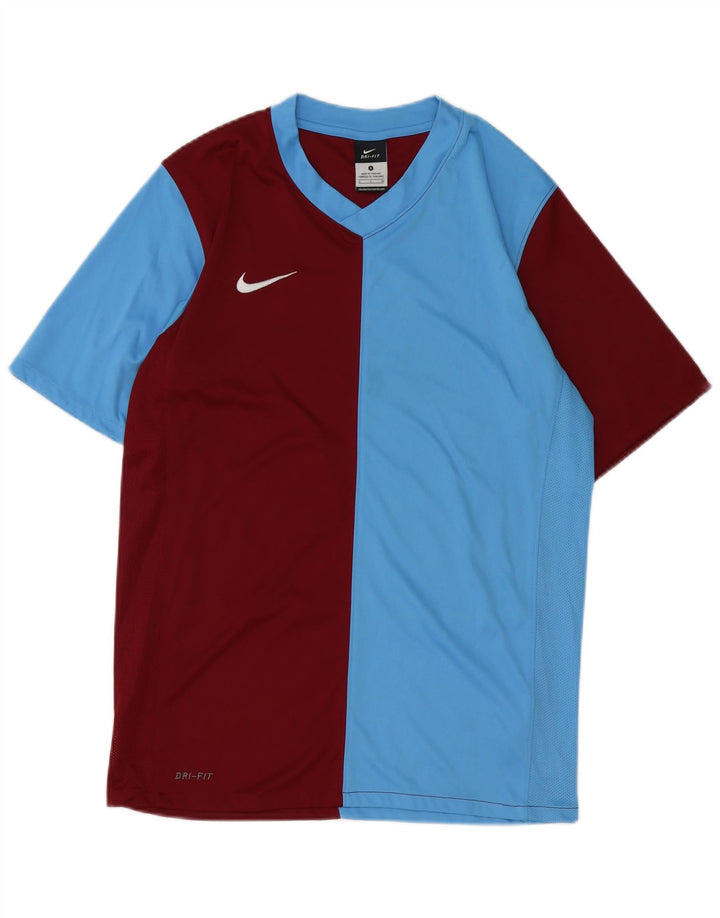Camiseta Nike Dri Fit para hombre, talla pequeña, poliéster con bloques de color multicolor