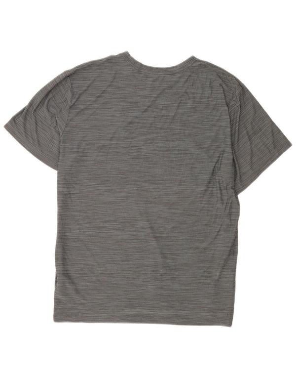 Camiseta Nike Dri Fit para hombre Top XL Poliéster moteado gris