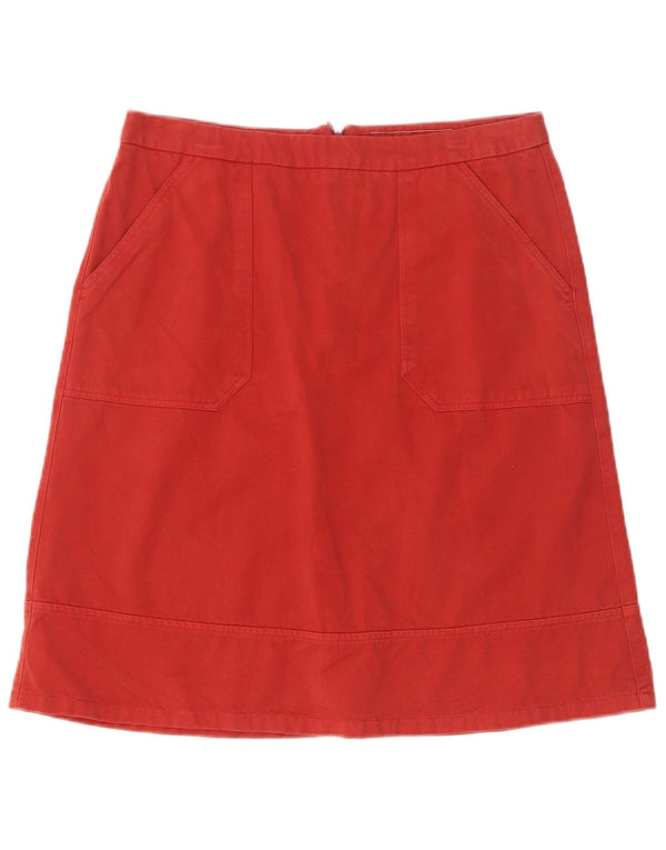 Sergio Tacchini Falda acampanada para mujer IT 42 Mediana W30 Algodón rojo