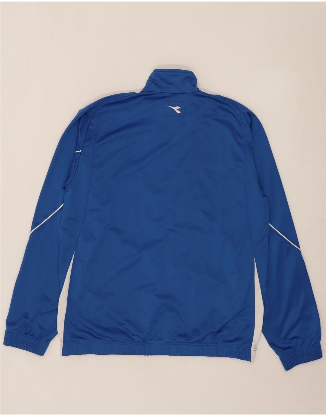 Diadora Hombre Chaqueta De Chándal Con Gráfico Grande Azul Poliéster Color Block