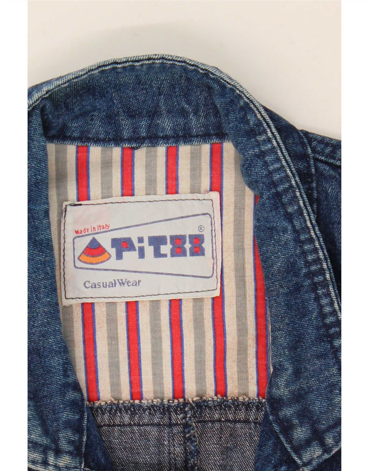 Vintage hombres chaqueta de mezclilla Reino Unido 42 XL azul
